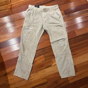 Abercrombie & Fitch Men's Tan Cargo Pants